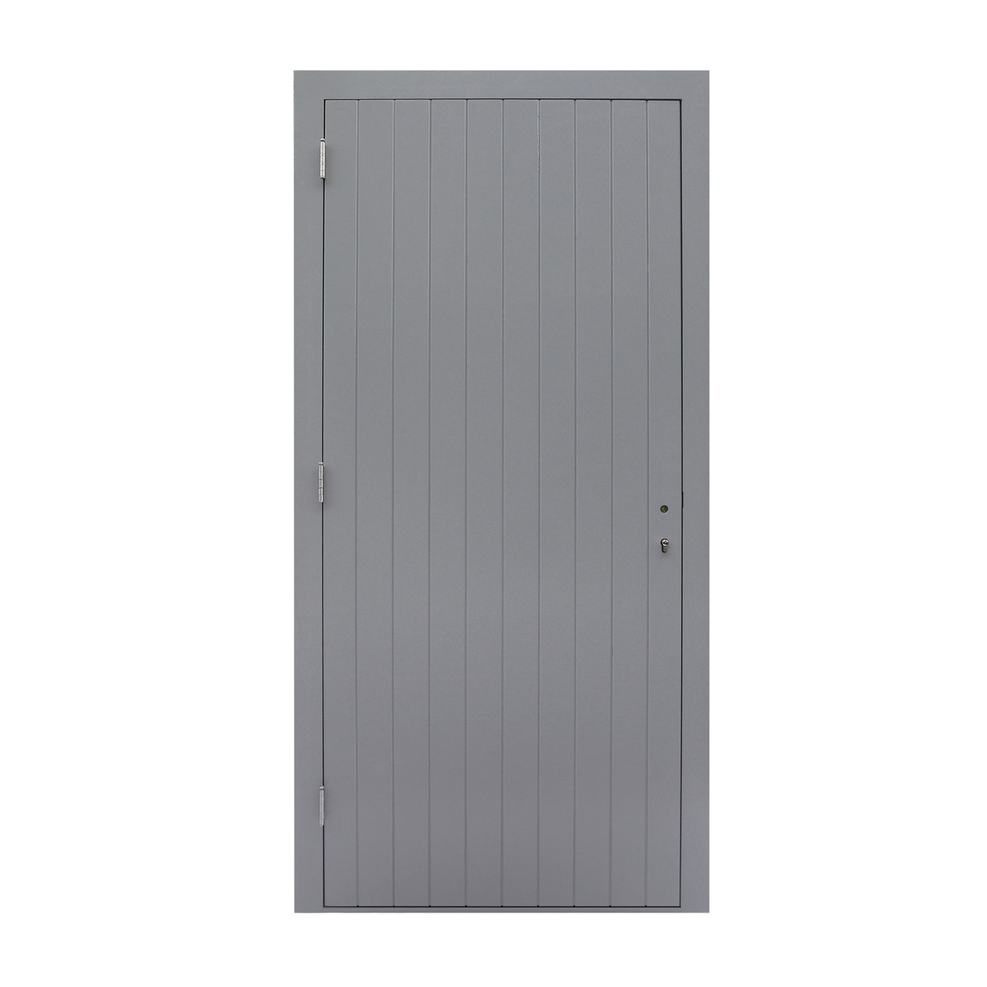 Uitrusten Gewoon haat Hardhouten enkele dichte deur Prestige, 109 x 221 cm, grijs gegrond. -  Stange Houthandel